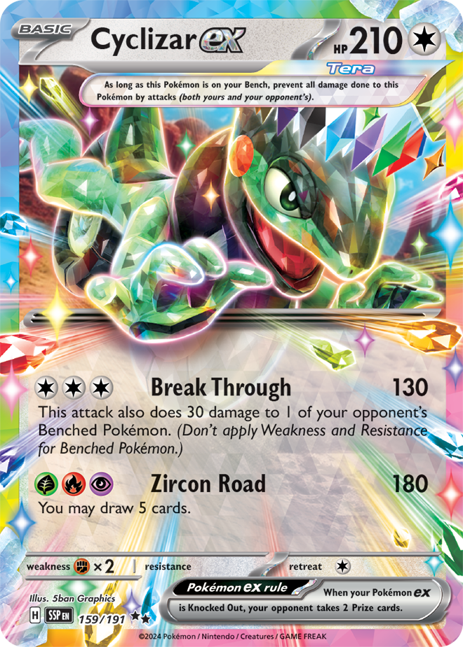 Scarlet & Violet Surging Sparks 159/191 Cyclizar ex