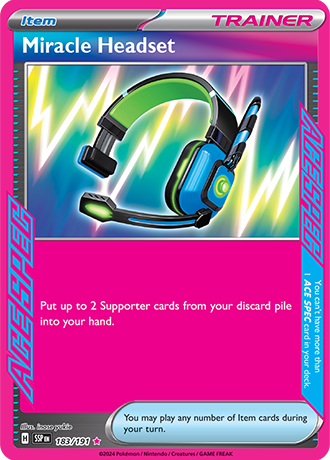 Scarlet & Violet Surging Sparks 183/191 Miracle Headset