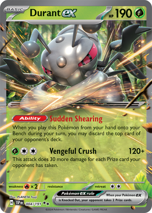 Scarlet & Violet Surging Sparks 004/191 Durant ex
