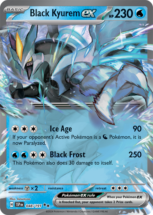 Scarlet & Violet Surging Sparks 048/191 Black Kyurem ex