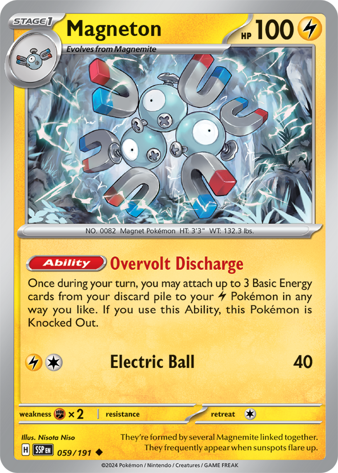 Scarlet & Violet Surging Sparks 059/191 Magneton Reverse Holo