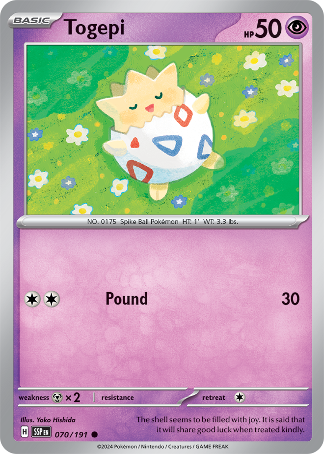 Scarlet & Violet Surging Sparks 070/191 Togepi