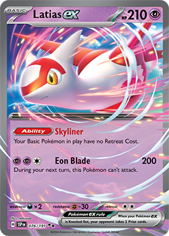 Scarlet & Violet Surging Sparks 076/191 Latias ex