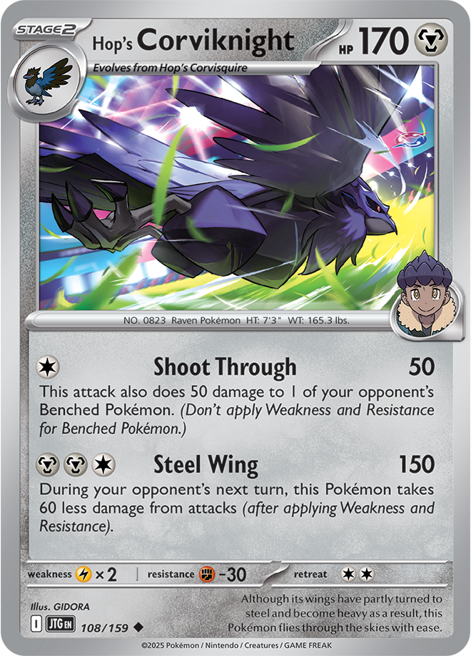 Scarlet & Violet Journey Together 108/159 Hop’s Corviknight