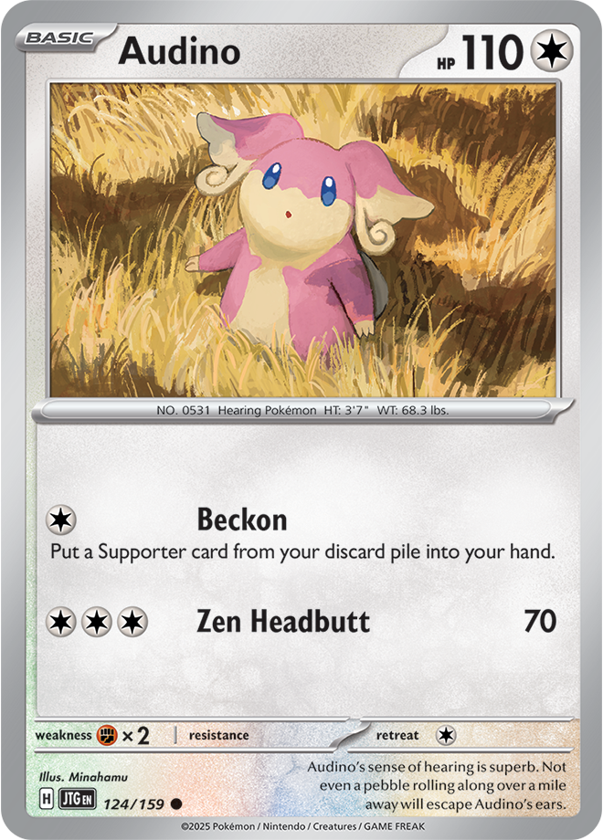 Scarlet & Violet Journey Together 124/159 Audino Reverse Holo