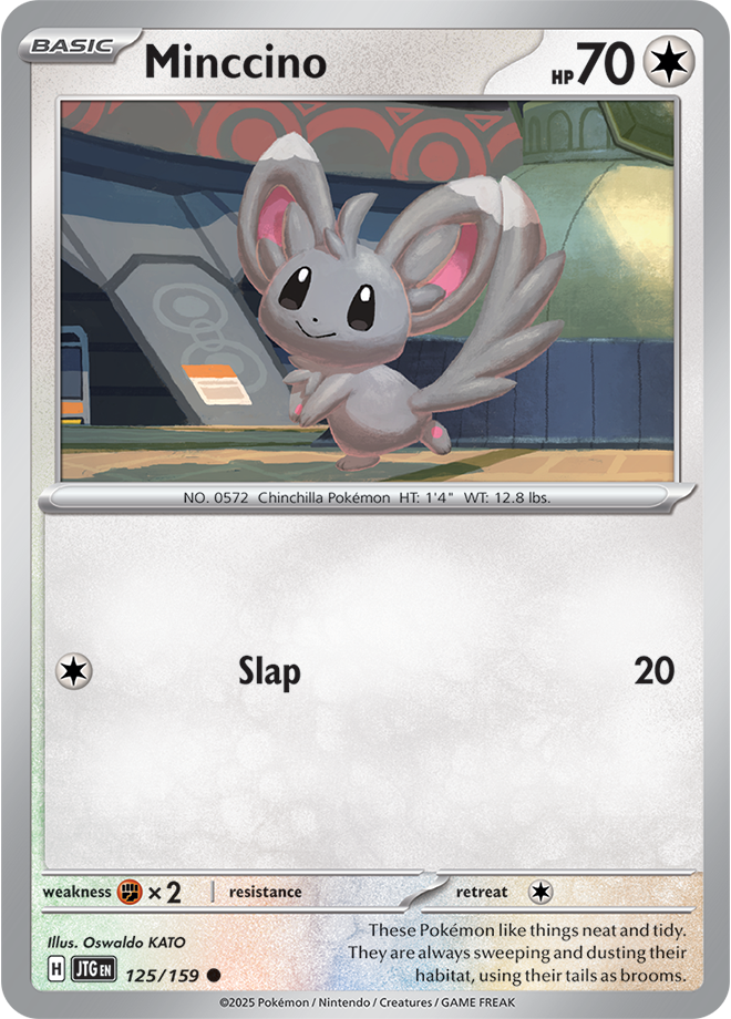 Scarlet & Violet Journey Together 125/159 Minccino Reverse Holo