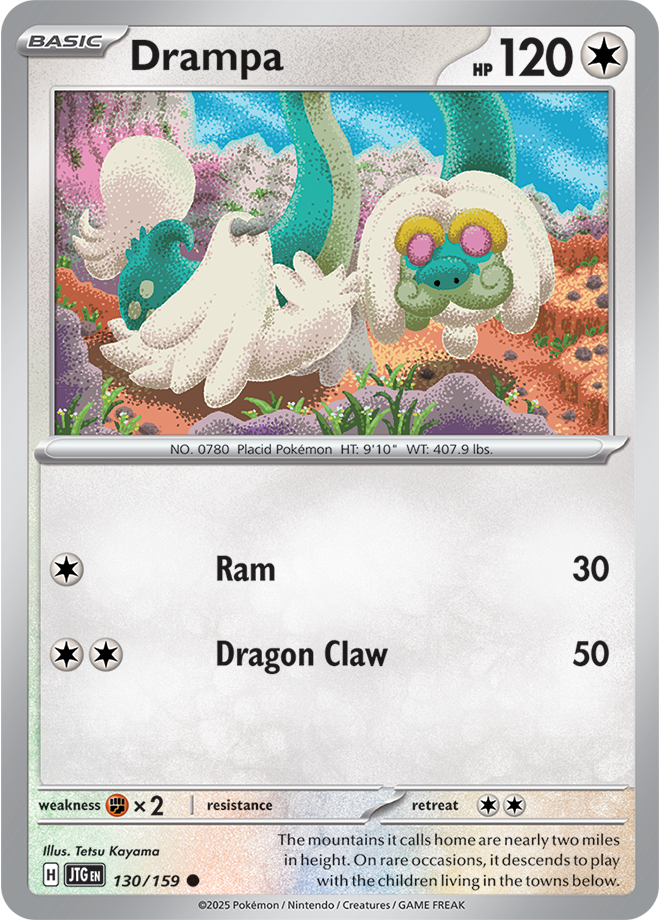 Scarlet & Violet Journey Together 130/159 Drampa Reverse Holo