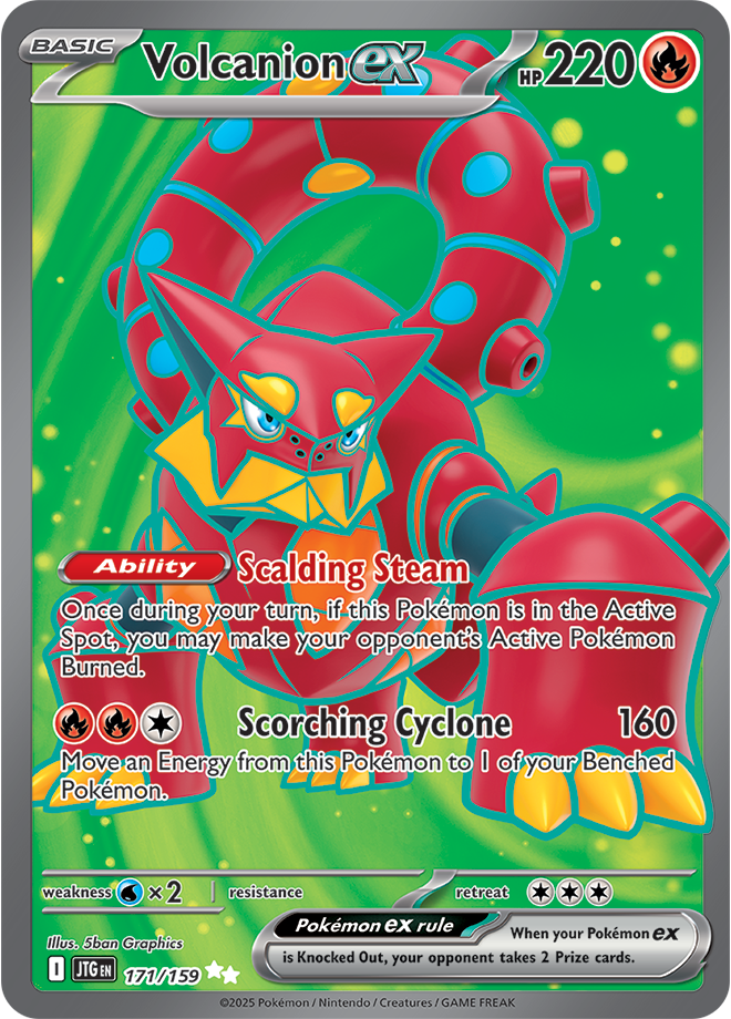 Scarlet & Violet Journey Together 171/159 Volcanion ex