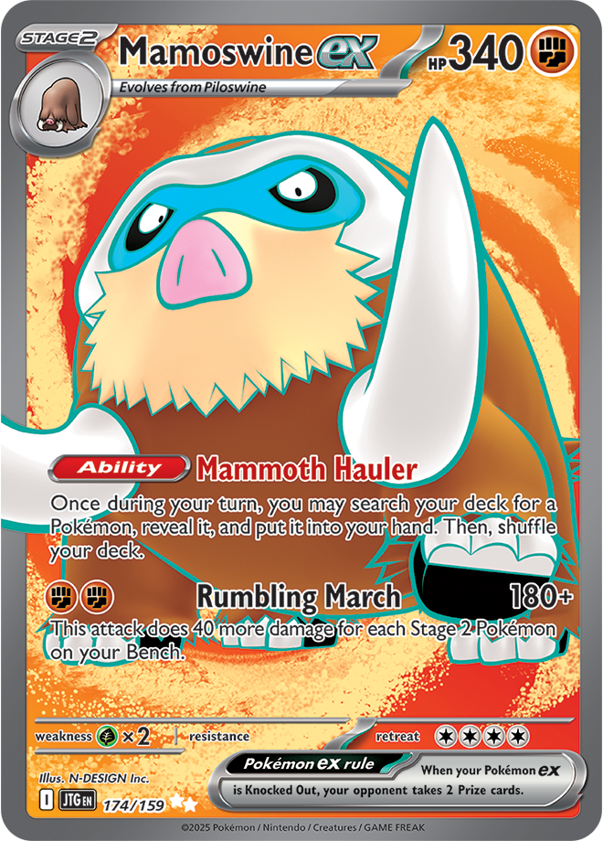 Scarlet & Violet Journey Together 174/159 Mamoswine ex