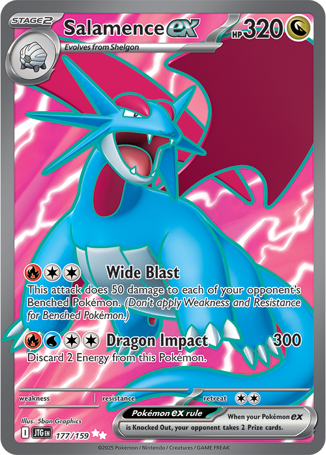 Scarlet & Violet Journey Together 177/159 Salamence ex