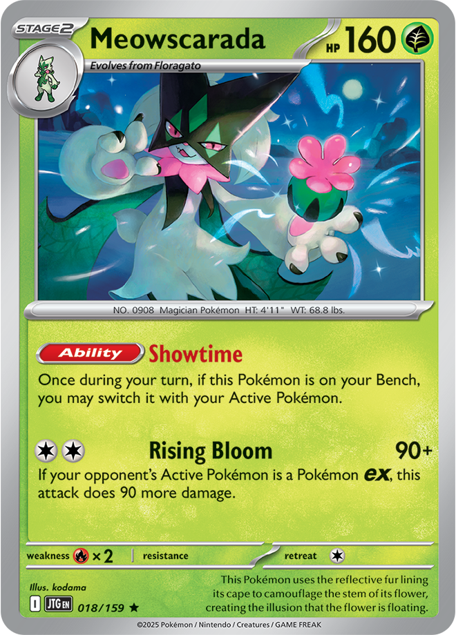 Scarlet & Violet Journey Together 018/159 Meowscarada Reverse Holo