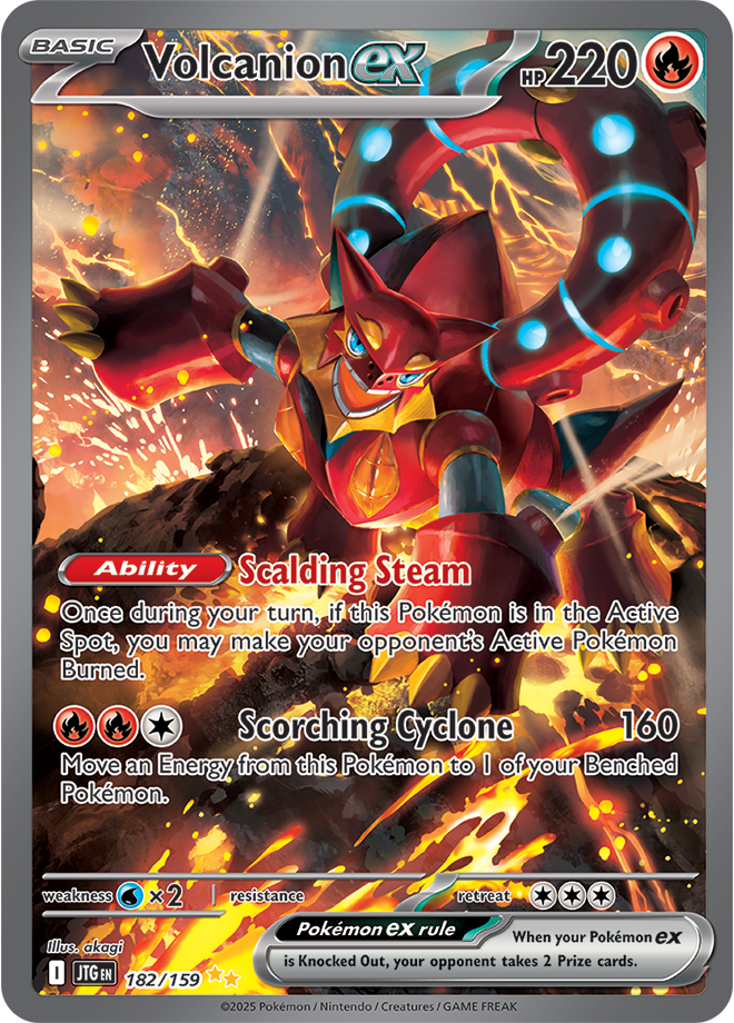 Scarlet & Violet Journey Together 182/159 Volcanion ex