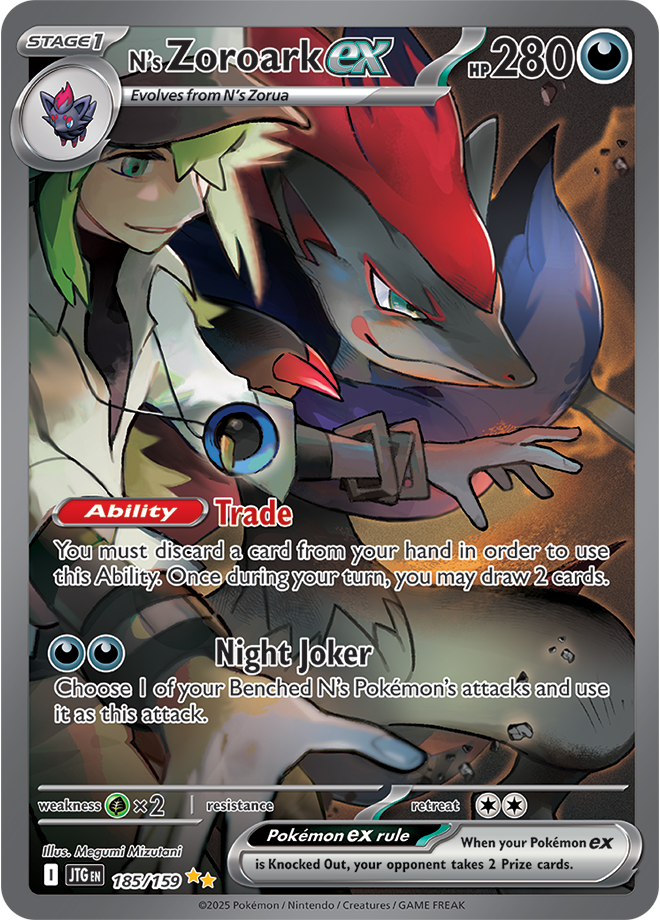 Scarlet & Violet Journey Together 185/159 N’s Zoroark ex