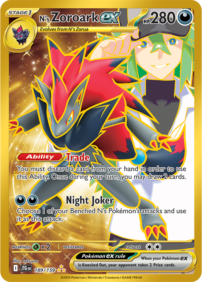 Scarlet & Violet Journey Together 189/159 N’s Zoroark ex