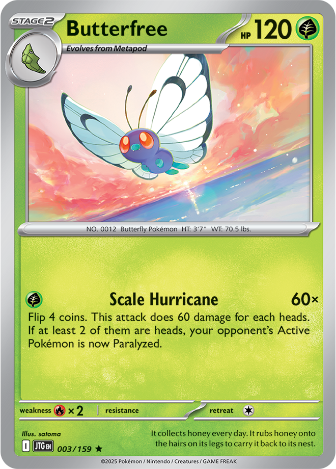 Scarlet & Violet Journey Together 003/159 Butterfree Holo