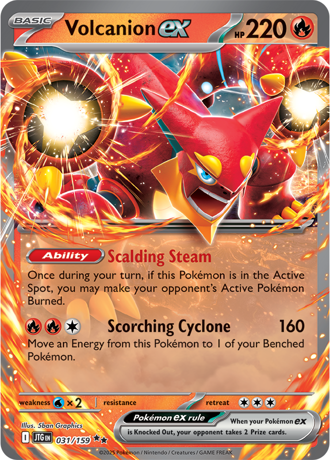 Scarlet & Violet Journey Together 031/159 Volcanion ex