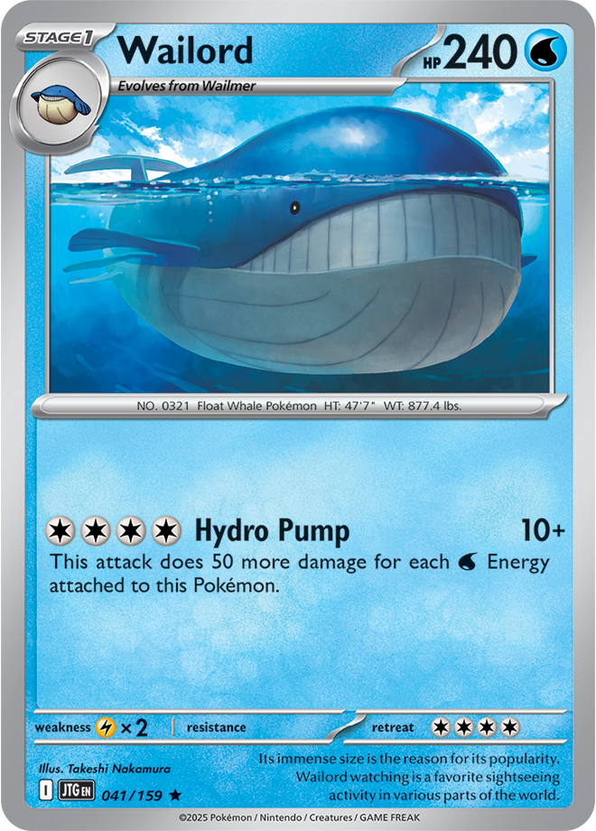 Scarlet & Violet Journey Together 041/159 Wailord Holo