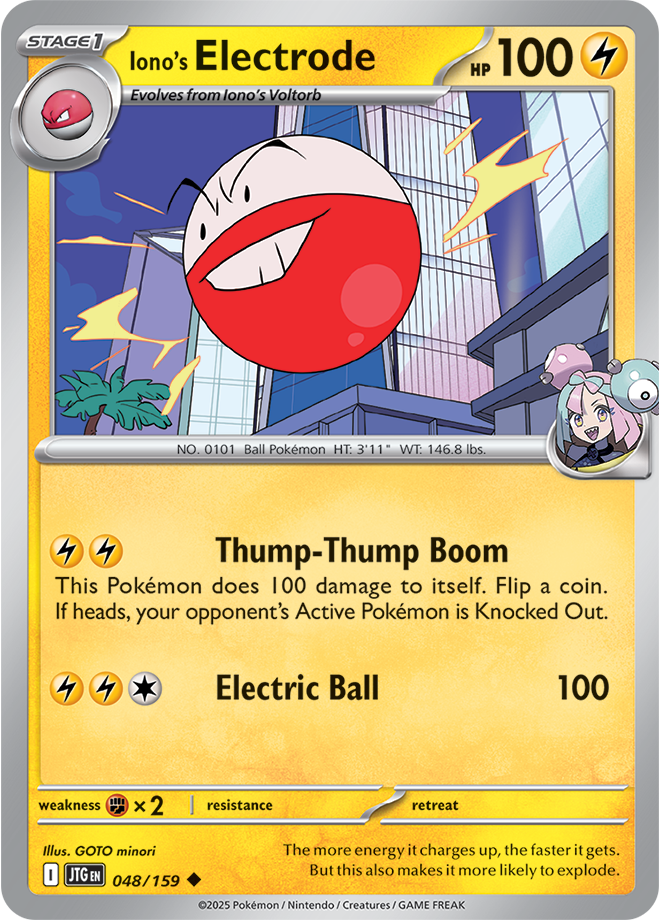 Scarlet & Violet Journey Together 048/159 Iono’s Electrode Reverse Holo