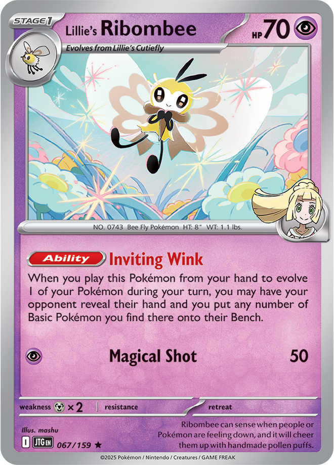 Scarlet & Violet Journey Together 067/159 Lillie’s Ribombee Holo