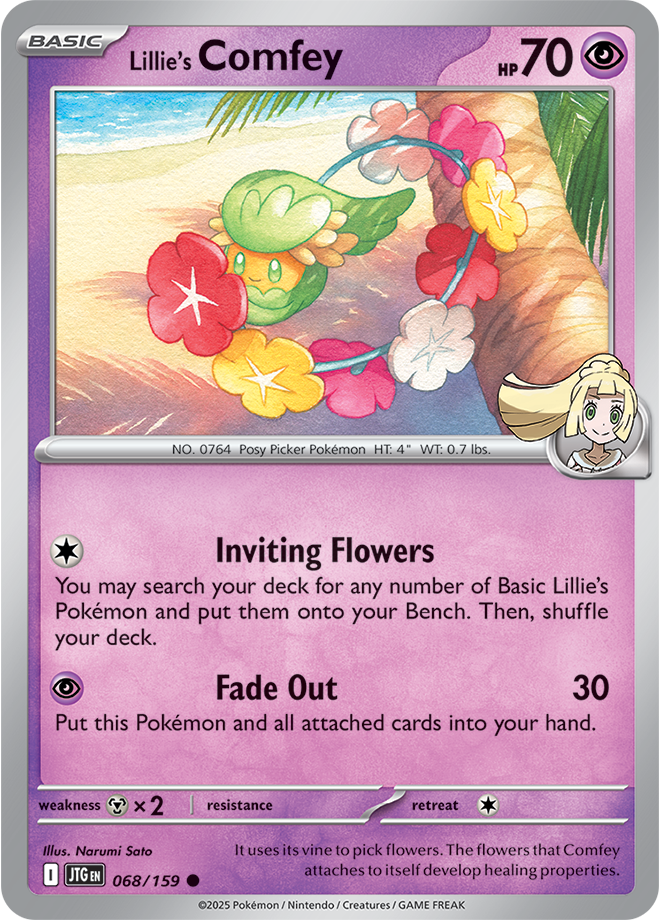 Scarlet & Violet Journey Together 068/159 Lillie’s Comfey Reverse Holo