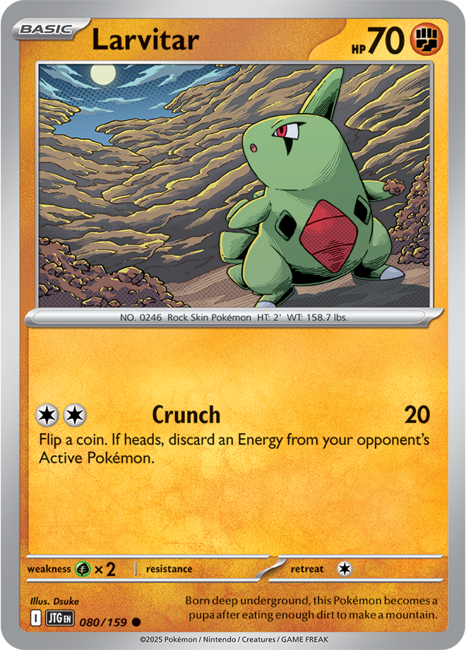 Scarlet & Violet Journey Together 080/159 Larvitar Reverse Holo