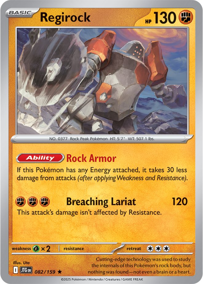 Scarlet & Violet Journey Together 082/159 Regirock Reverse Holo