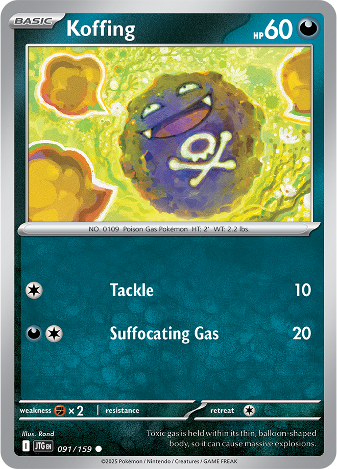 Scarlet & Violet Journey Together 091/159 Koffing Reverse Holo