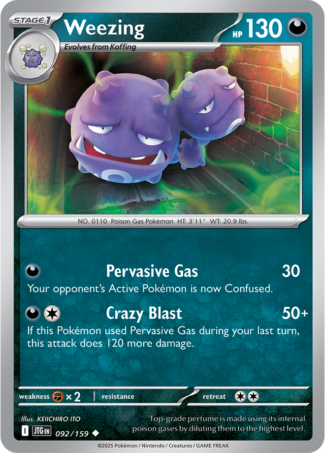 Scarlet & Violet Journey Together 092/159 Weezing Reverse Holo