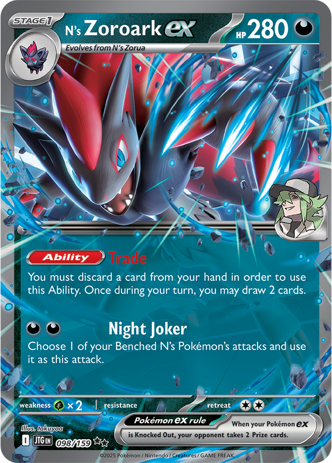 Scarlet & Violet Journey Together 098/159 N’s Zoroark ex