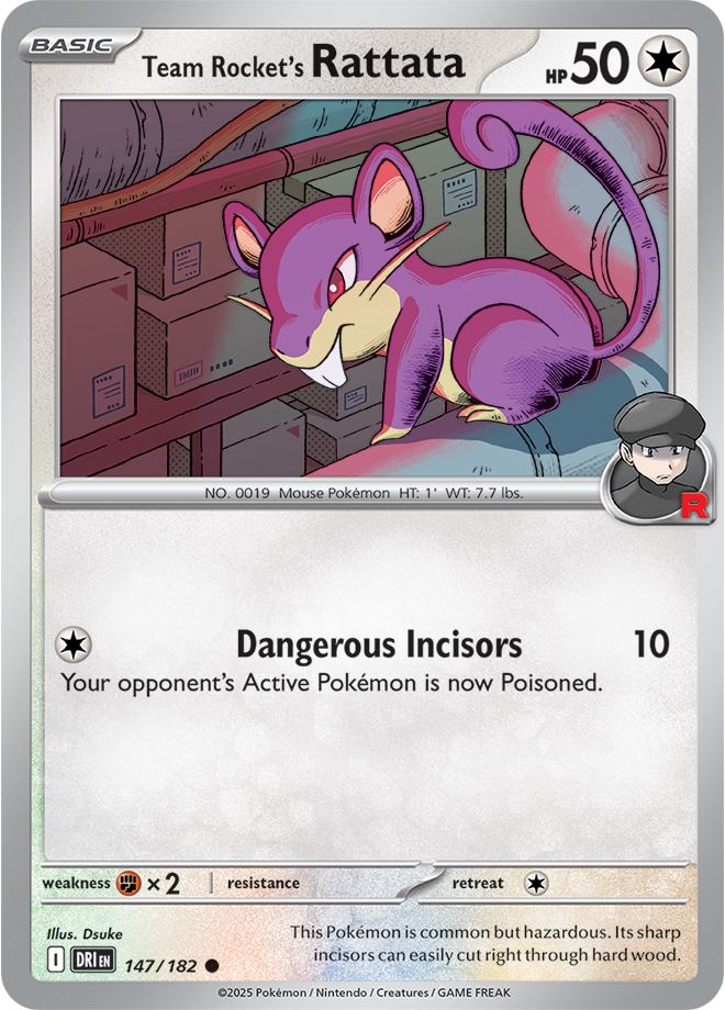 Scarlet & Violet Destined Rivals 147/182 Team Rocket’s Rattata