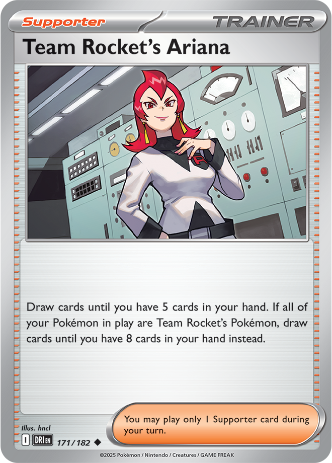 Scarlet & Violet Destined Rivals 171/182 Team Rocket’s Ariana Reverse Holo