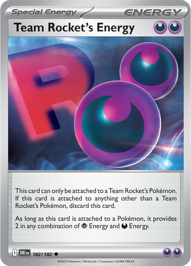 Scarlet & Violet Destined Rivals 182/182 Team Rocket’s Energy