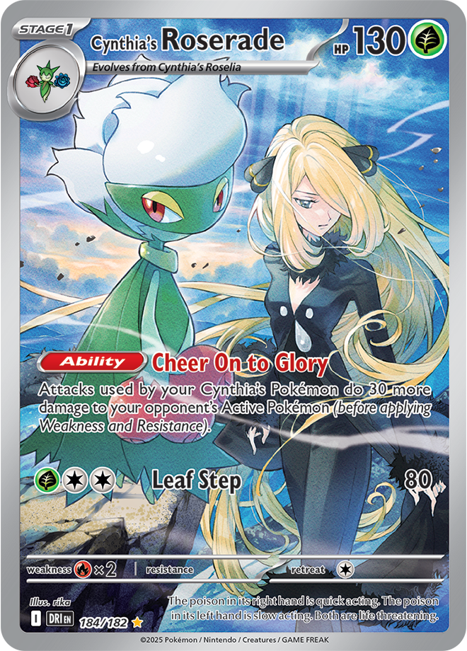 Scarlet & Violet Destined Rivals 184/182 Cynthia's Roserade