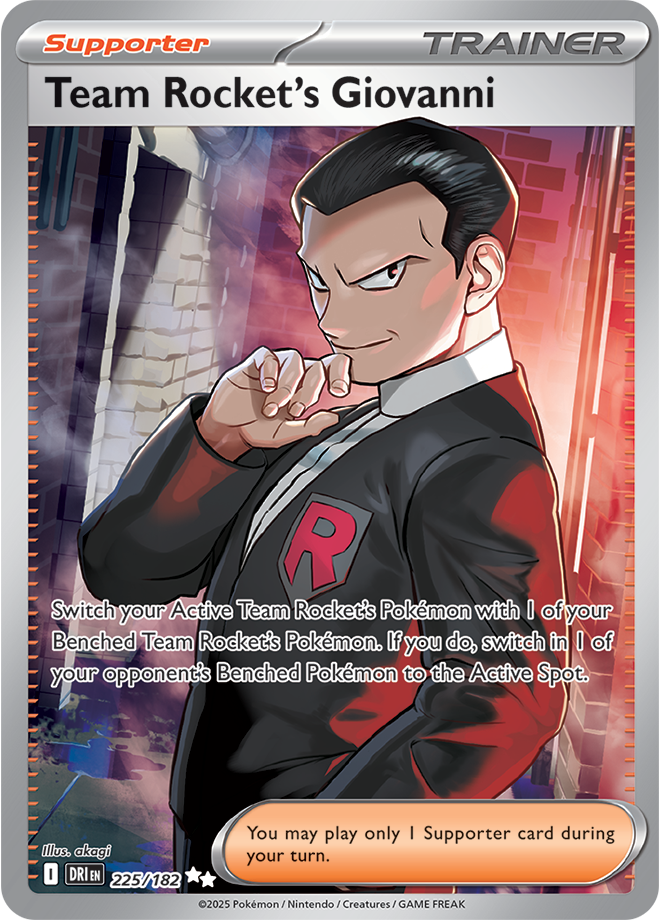 Scarlet & Violet Destined Rivals 225/182 Team Rocket's Giovanni