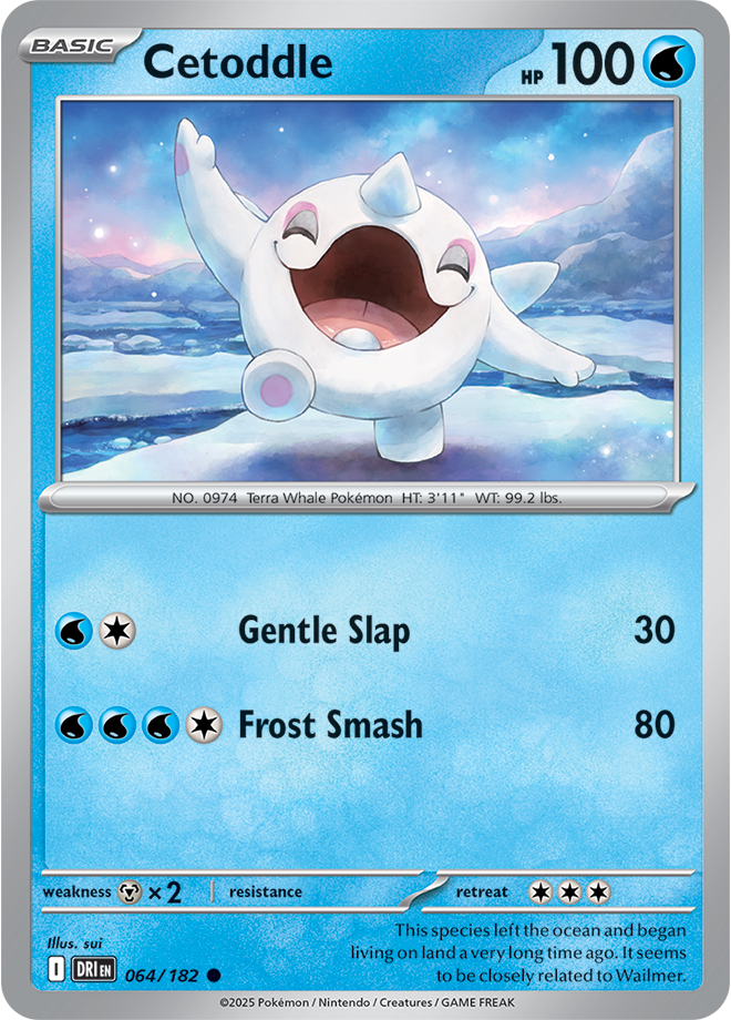 Scarlet & Violet Destined Rivals 064/182 Cetoddle Reverse Holo