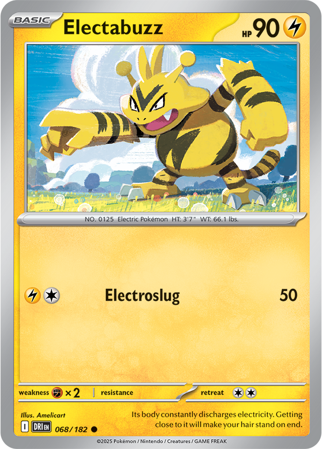 Scarlet & Violet Destined Rivals 068/182 Electabuzz Reverse Holo