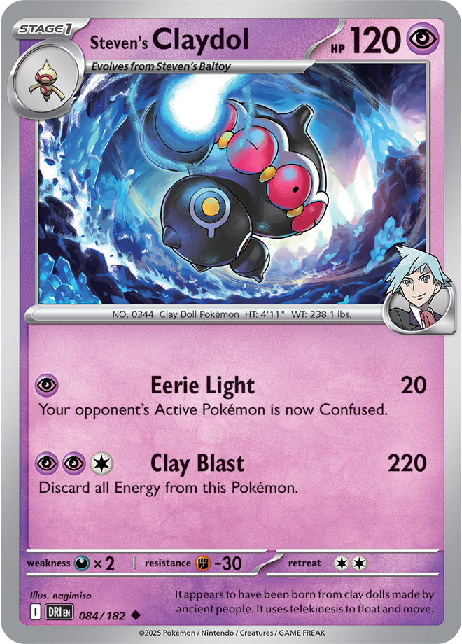 Scarlet & Violet Destined Rivals 084/182 Steven’s Claydol