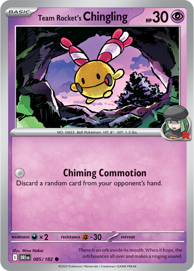 Scarlet & Violet Destined Rivals 085/182 Team Rocket’s Chingling