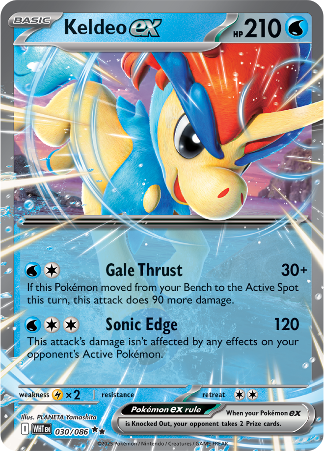 Scarlet & Violet White Flare 030/086 Keldeo ex