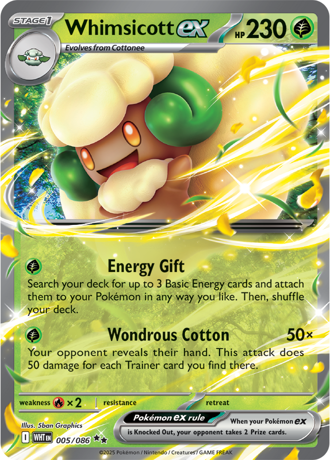 Scarlet & Violet White Flare 005/086 Whimsicott ex