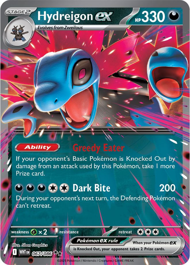 Scarlet & Violet White Flare 067/086 Hydreigon ex