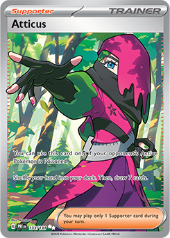 Scarlet & Violet Prismatic Evolutions 133/131 Atticus Full Art