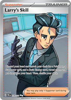 Scarlet & Violet Prismatic Evolutions 139/131 Larry’s Skill Full Art