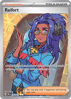 Scarlet & Violet Prismatic Evolutions 142/131 Raifort Full Art