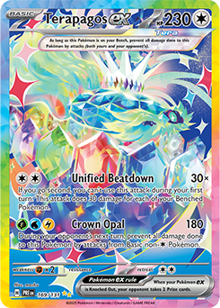 Scarlet & Violet Prismatic Evolutions 169/131 Terapagos ex Full Art