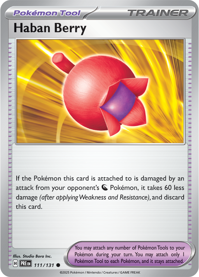 Scarlet & Violet Prismatic Evolutions 111/131 Haban Berry