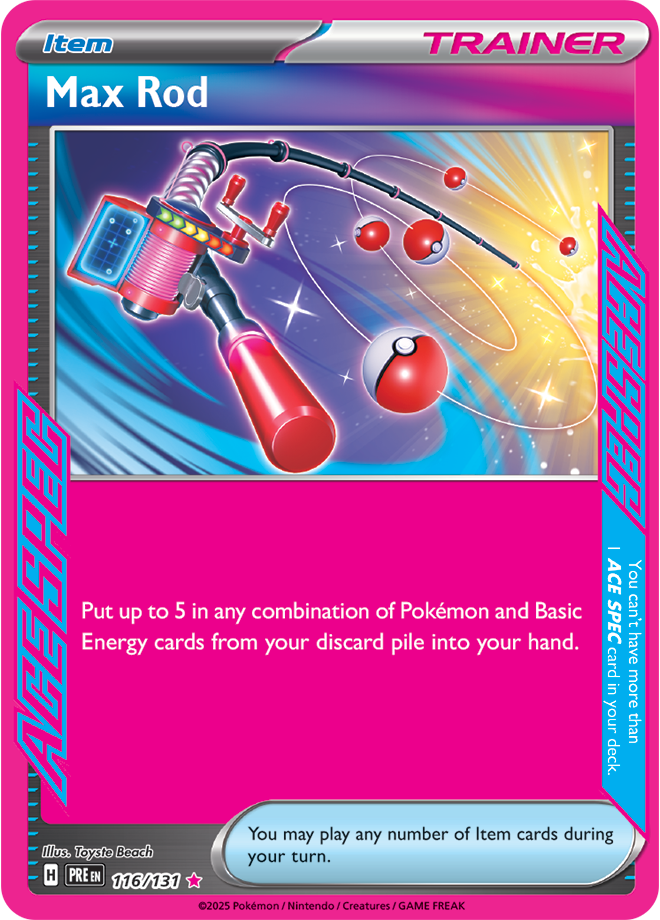 Scarlet & Violet Prismatic Evolutions 116/131 Max Rod