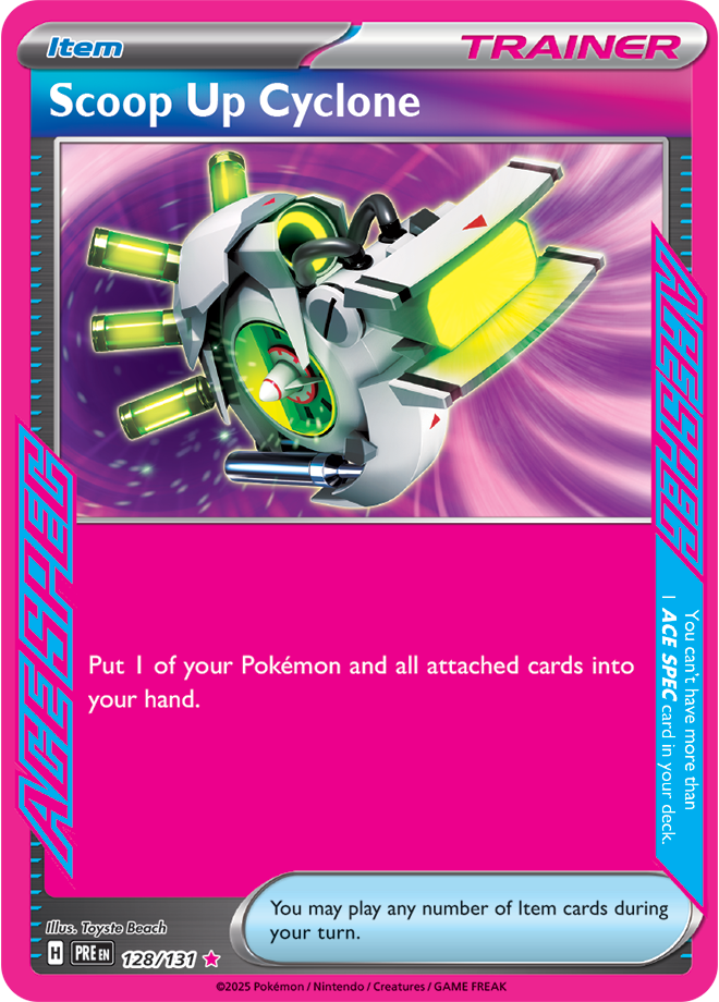 Scarlet & Violet Prismatic Evolutions 128/131 Scoop Up Cyclone