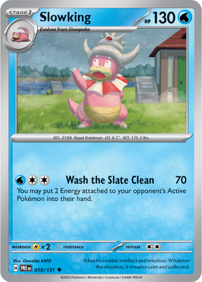 Scarlet & Violet Prismatic Evolutions 019/131 Slowking Master Ball Reverse Holo