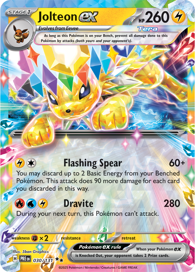 Scarlet & Violet Prismatic Evolutions 030/131 Jolteon ex